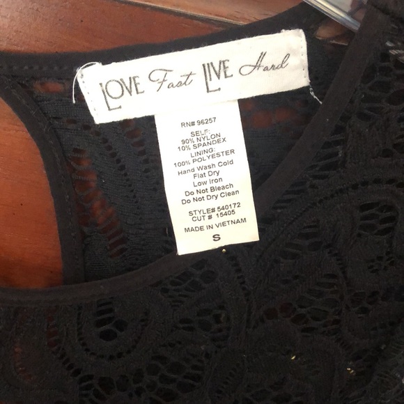 Love Fast Live Hard Lace Midi Ruffle Sleeve Dress - Picture 2 of 3